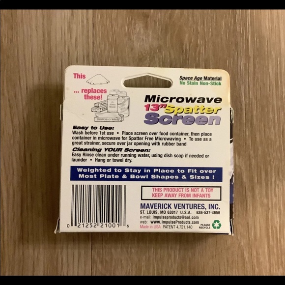 Microwave Spatter Screen NWT - Picture 2 of 2